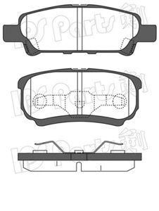 IPS PARTS ibr1088 -  Комплект тормозных колодок, дисковый тормоз